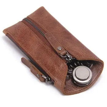 Genuine Leather Car Key Holder Keychain + 6 Key Rings Men & Women Keys Wallet
Genuine Leather Car Key Holder Keychain + 6 Key Rings Men & Women Keys Wallet
