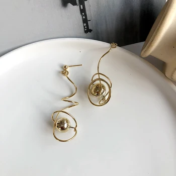 S925 needle Asymmetry Abstract Ear Drop Earrings Irregular Personality Metal Curve Line Dangle Earrings Fashion Jewelry Gifts
S925 needle Asymmetry Abstract Ear Drop Earrings Irregular Personality Metal Curve Line Dangle Earrings Fashion Jewelry Gifts