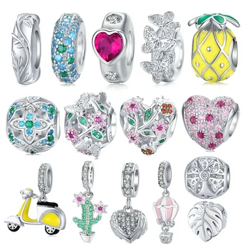 fit Pandora Bracelet Original 925 Sterling Silver Cactus Pineapple Flower Beads S925 Pink CZ Cherry Blossom Charms diy Jewelry
fit Pandora Bracelet Original 925 Sterling Silver Cactus Pineapple Flower Beads S925 Pink CZ Cherry Blossom Charms diy Jewelry