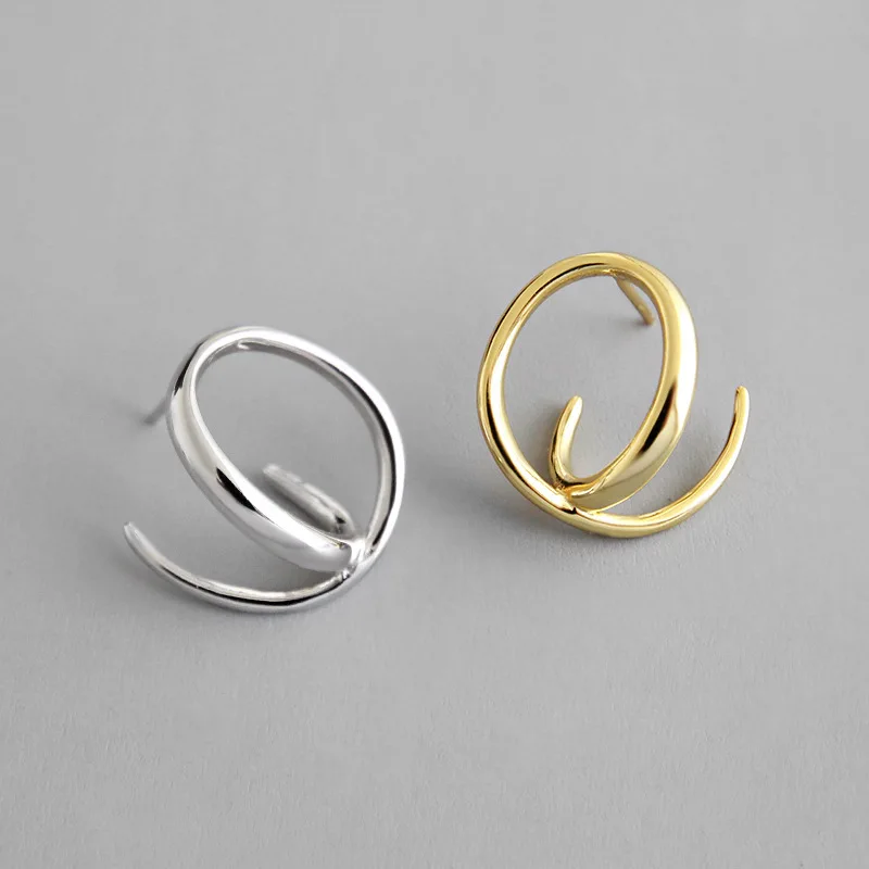 Delicate Stud Earrings 925 Sterling Silver Jewelry Elegant Design Smooth Geometric For Women Gifts 2019 Direct Selling
Delicate Stud Earrings 925 Sterling Silver Jewelry Elegant Design Smooth Geometric For Women Gifts 2019 Direct Selling