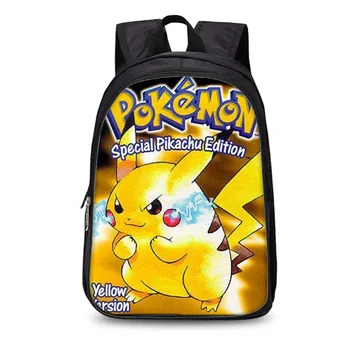 New 36cm Pokemon Large Capacity Kindergarten Elementary School Backpack 3D Printing Pikachu Cartoon Anime Backbags for Children 
New 36cm Pokemon Large Capacity Kindergarten Elementary School Backpack 3D Printing Pikachu Cartoon Anime Backbags for Children