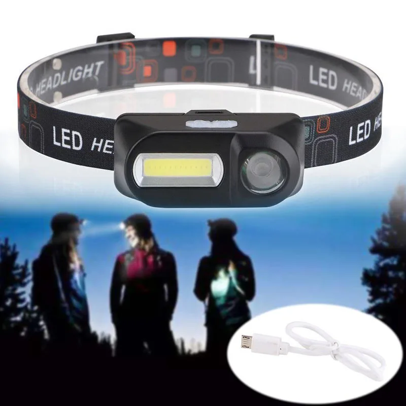 COB LED Headlamp USB Rechargeable Camping Head lamp 6 Modes Portable mini Head Light Torch Flashlight For Camping fishing
COB LED Headlamp USB Rechargeable Camping Head lamp 6 Modes Portable mini Head Light Torch Flashlight For Camping fishing