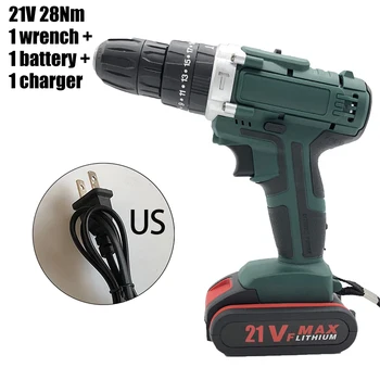 21V 28Nm Cordless Electrical Impact Drill 2 Speed Screwdriver W/ LED Work Light 1350rpm Electric Drill Power Tools
21V 28Nm Cordless Electrical Impact Drill 2 Speed Screwdriver W/ LED Work Light 1350rpm Electric Drill Power Tools