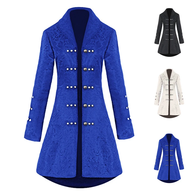 Long Gothic Jacket Women Long Sleeve Kimono Cardigan Lace Up Corset Medieval Victorian Punk Coat Cosplay Clothes Female Jackets
Long Gothic Jacket Women Long Sleeve Kimono Cardigan Lace Up Corset Medieval Victorian Punk Coat Cosplay Clothes Female Jackets