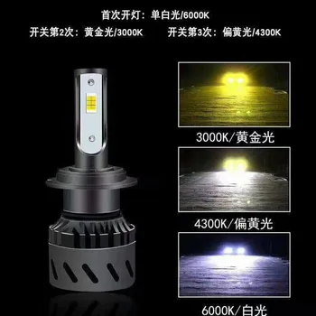 Three color intelligent LED headlamp. High brightness three color color color LED headlamp H4 9012 integration of far and near
Three color intelligent LED headlamp. High brightness three color color color LED headlamp H4 9012 integration of far and near