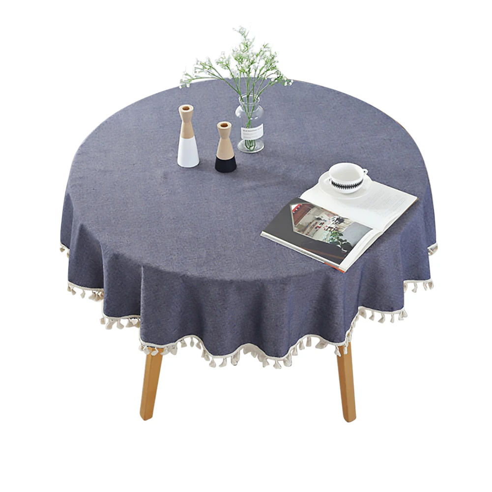 150cm Fabric Printed Round Table Cloth Cotton Linen Tablecloths Mats Stripe Washable Tassel Home Textile Cover
150cm Fabric Printed Round Table Cloth Cotton Linen Tablecloths Mats Stripe Washable Tassel Home Textile Cover