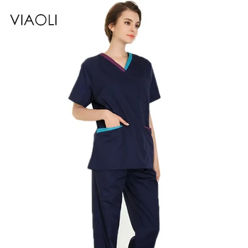 New women and men Medical Uniforms Nursing Scrubs Clothes short Sleeve coat Doctor Clothing Brush hand clothing Stitching
New women and men Medical Uniforms Nursing Scrubs Clothes short Sleeve coat Doctor Clothing Brush hand clothing Stitching