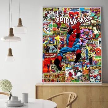 The Amazing Spiderman Marvel Comics Super Hero Collage Canvas Wall Art Spiderman Canvas Painting Print Poster картины на стену
The Amazing Spiderman Marvel Comics Super Hero Collage Canvas Wall Art Spiderman Canvas Painting Print Poster картины на стену