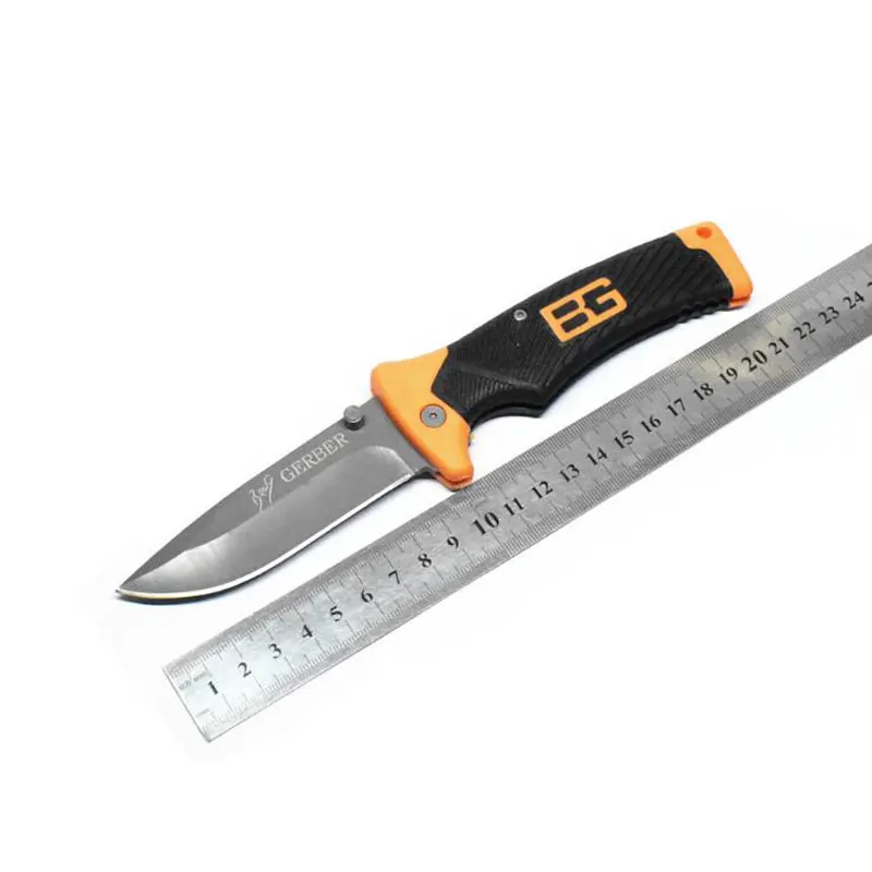 BGZD01 Gray Folding Knife 5CR15Mov G10 ABS Handle Blade Tactical Camping Survival Combat Pocket Knives EDC Hunting Multi Tools