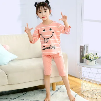 Boys Girls Pyjamas Baby Inflant Pijama New Summer Cotton Kids Clothes Girls Sleepwear Suit Half Sleeve Pajama Sets For Children
Boys Girls Pyjamas Baby Inflant Pijama New Summer Cotton Kids Clothes Girls Sleepwear Suit Half Sleeve Pajama Sets For Children