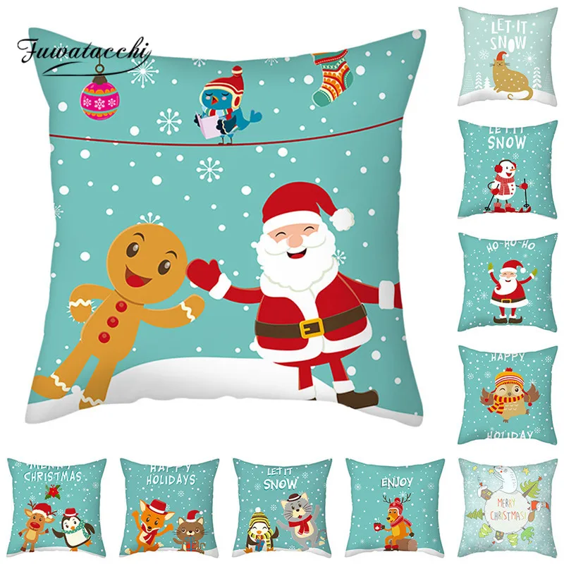 Fuwatacchi Winter Animals Cushion Cover Christmas Series Printed Decorative Pillows Cover for Home Sofa Throw Pillowcase 45*45cm
Fuwatacchi Winter Animals Cushion Cover Christmas Series Printed Decorative Pillows Cover for Home Sofa Throw Pillowcase 45*45cm