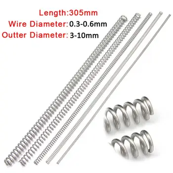 2Pcs 304 Stainless Steel Y-type Compression Spring Long Spring Wire Diameter 0.3-0.6mm Outer Diameter 3-10mm Length 305mm
2Pcs 304 Stainless Steel Y-type Compression Spring Long Spring Wire Diameter 0.3-0.6mm Outer Diameter 3-10mm Length 305mm