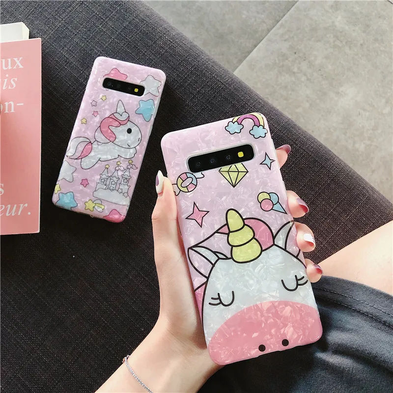 Cute Unicorn Conch Shell Phone Case For Samsung Galaxy Note 10 Plus 8 9 S10 5G S8 S9 Plus Luxury Soft Cartoon Back Cases Covers 
Cute Unicorn Conch Shell Phone Case For Samsung Galaxy Note 10 Plus 8 9 S10 5G S8 S9 Plus Luxury Soft Cartoon Back Cases Covers