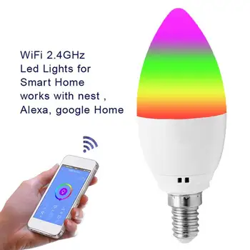 LED Light Bulb WIFI Control RGBW LED Bulb Wireless Decoration Atmosphere Lamp Durable LED Lamp Bedroom Home Super Bright Party
LED Light Bulb WIFI Control RGBW LED Bulb Wireless Decoration Atmosphere Lamp Durable LED Lamp Bedroom Home Super Bright Party