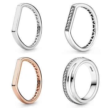 Authentic 925 Sterling Silver Ring Signature Sparkling Logo Bar Stacking Ring With Crystal For Women Gift Europe Jewelry
Authentic 925 Sterling Silver Ring Signature Sparkling Logo Bar Stacking Ring With Crystal For Women Gift Europe Jewelry