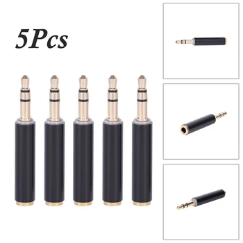 Plated Adapters 3.5mm Plug Audio Jack Male To Female Connectors Copper Gold+Black Gold TRS TRRS Audio Accessories
Plated Adapters 3.5mm Plug Audio Jack Male To Female Connectors Copper Gold+Black Gold TRS TRRS Audio Accessories