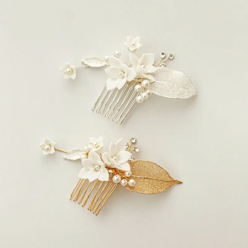 Elegant White Enamel Flower Comb Hollow Leaf Hair Accessories Bride Wedding Hair Comb
Elegant White Enamel Flower Comb Hollow Leaf Hair Accessories Bride Wedding Hair Comb