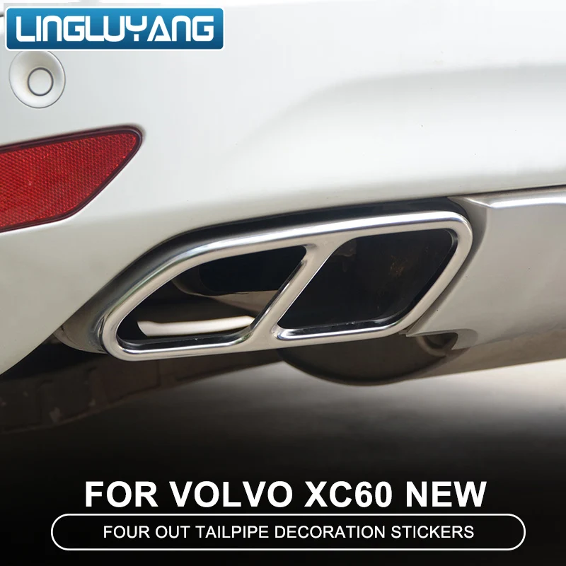 2009-2017 for Volvo xc60 modified tail throat decorative box xc60 stainless steel exhaust pipe trim cover car styling
2009-2017 for Volvo xc60 modified tail throat decorative box xc60 stainless steel exhaust pipe trim cover car styling