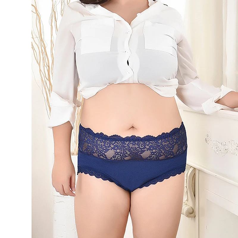 

Women Panties Exclusive for Obese Female Extra Large High Waisted Ice Silk Briefs Breathable Soft Lingerie XXXL 4XL 5XL