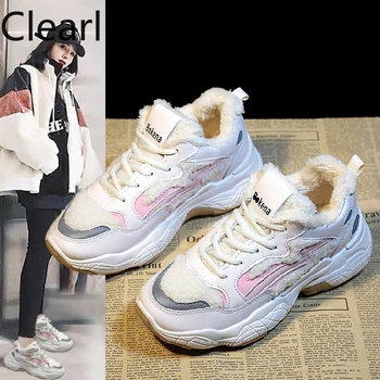 Women's winter plus velvet warm wedge sneakers zapatilla mujer shoes-woman calzado mujer fashion Comfortable Female Boots Size40 
Women's winter plus velvet warm wedge sneakers zapatilla mujer shoes-woman calzado mujer fashion Comfortable Female Boots Size40