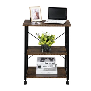 Modern Organizer Rack P2 MDF Brown/white With Two Tiers Shelving 10 Little Hooks Fashionable Portable Kitchen Cart 60*40*73.5 cm
Modern Organizer Rack P2 MDF Brown/white With Two Tiers Shelving 10 Little Hooks Fashionable Portable Kitchen Cart 60*40*73.5 cm