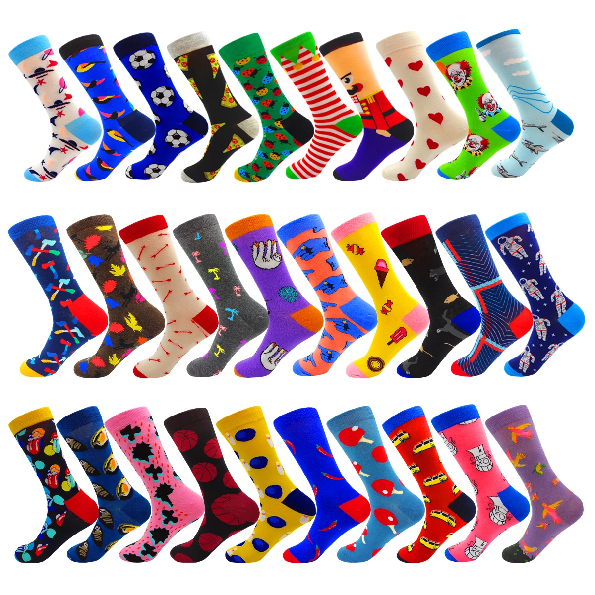 Cotton Colorful Novelty Fashion Hip Hop Mens&Women Socks Cartoon Spaceman Cookie Football Kawaii Harajuku Happy Funny Socks
Cotton Colorful Novelty Fashion Hip Hop Mens&Women Socks Cartoon Spaceman Cookie Football Kawaii Harajuku Happy Funny Socks