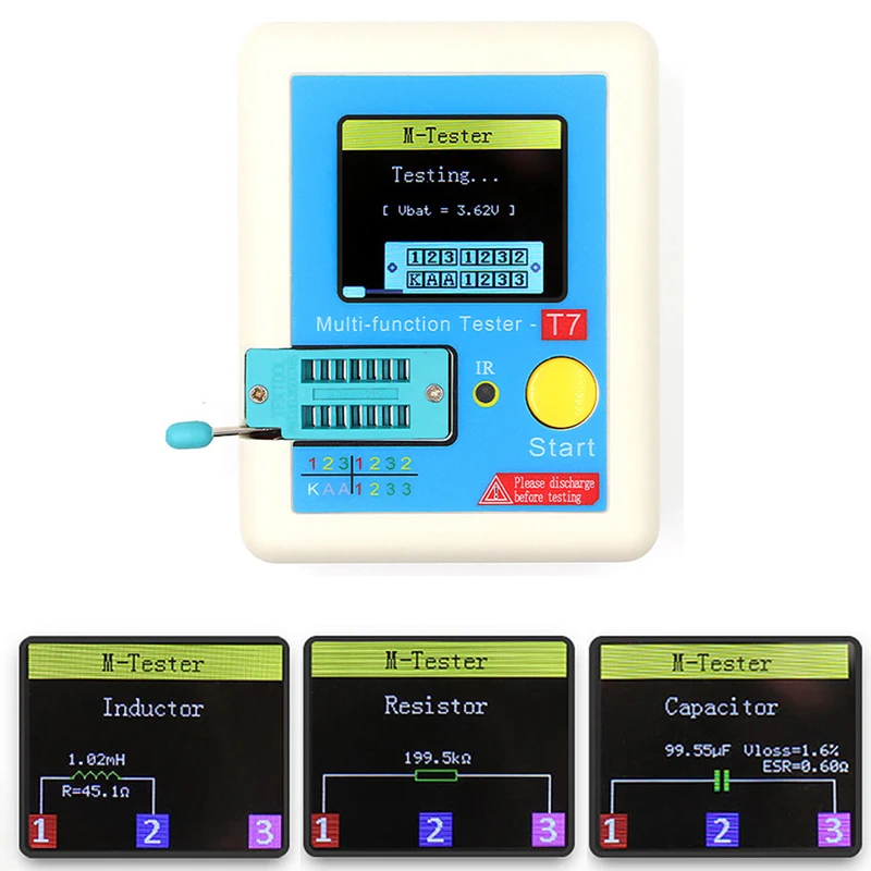 Junejour Portable TFT Transistor Capacitor Tester Digital Colorful Display Multifunctional Triode Capacitance Meter -
Junejour Portable TFT Transistor Capacitor Tester Digital Colorful Display Multifunctional Triode Capacitance Meter -