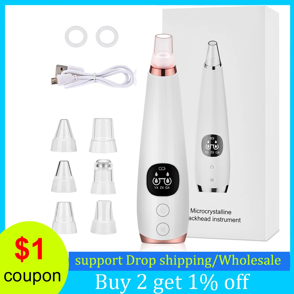 Blackhead Remover Vacuum Device Face Acne Pores Deep Cleansing Tighten Skin T Zone Nose Cleaner Dropshipping Within 24h Ship
Blackhead Remover Vacuum Device Face Acne Pores Deep Cleansing Tighten Skin T Zone Nose Cleaner Dropshipping Within 24h Ship