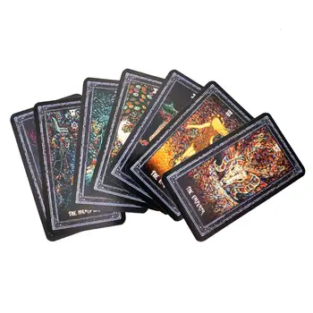 78pcs Tarot Cards Silver Plated Cards English Board Game Playing Card English Version Tarot Deck For Fun Table Games
78pcs Tarot Cards Silver Plated Cards English Board Game Playing Card English Version Tarot Deck For Fun Table Games