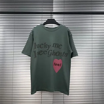 Kanye West T-shirt Men Women T-shirts 1:1 High Quality Lucky me I see Ghosts Logo Print Kanye West Tee Smiley Tops
Kanye West T-shirt Men Women T-shirts 1:1 High Quality Lucky me I see Ghosts Logo Print Kanye West Tee Smiley Tops