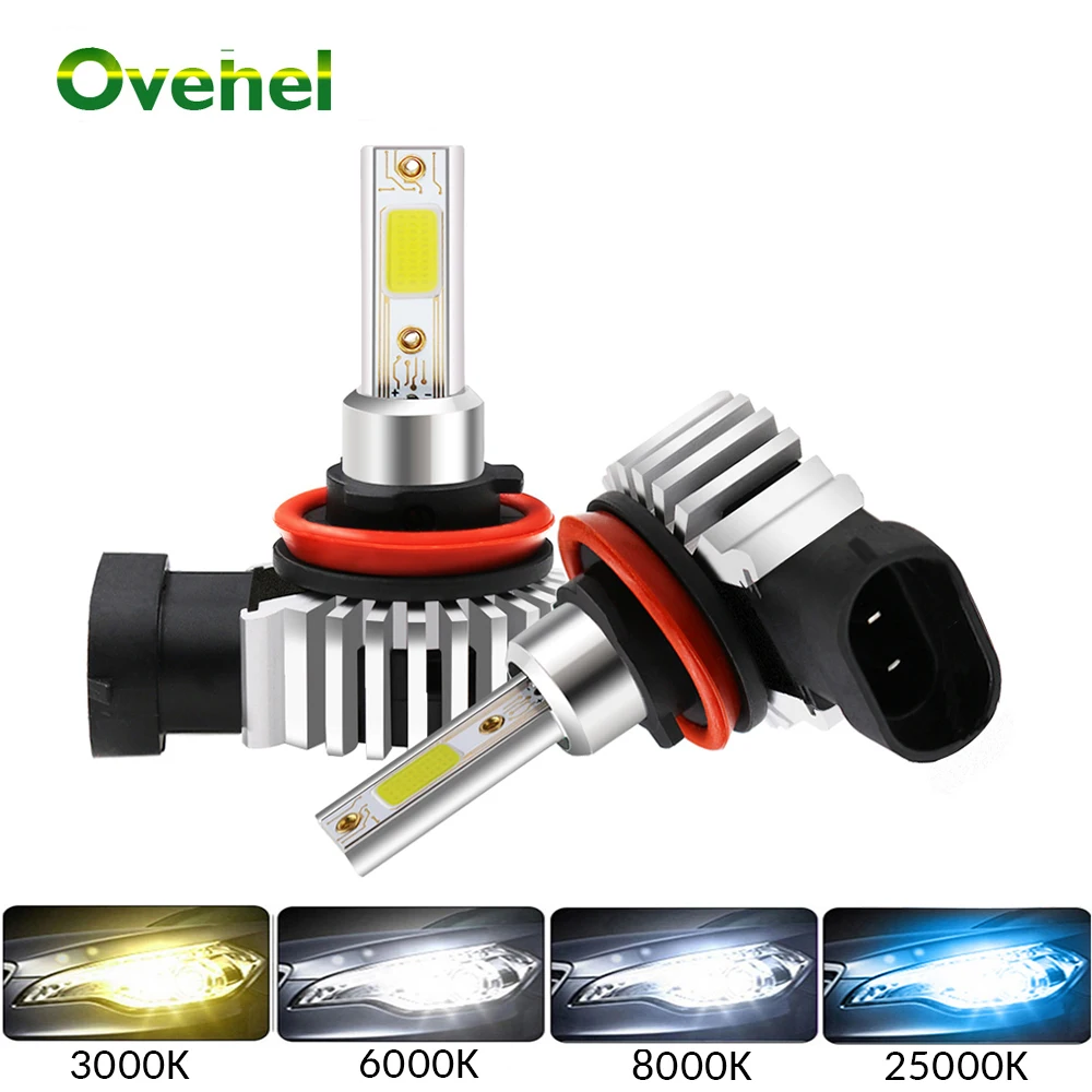 OVEHEL 2PCS Car LED Headlight Bulbs H11 LED 9006 HB4 9005 12000LM HB3 H3 H7 LED H4 H1 Mini Headlight Kit Bulb Car Light 60W 12v
OVEHEL 2PCS Car LED Headlight Bulbs H11 LED 9006 HB4 9005 12000LM HB3 H3 H7 LED H4 H1 Mini Headlight Kit Bulb Car Light 60W 12v