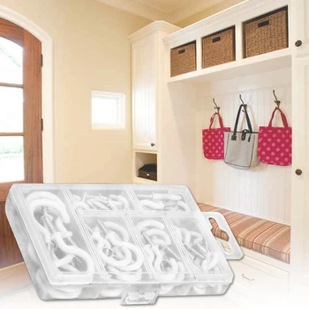 70 Pieces Cup Screw Hooks Kit Ceiling Screw-in Mug Hooks for Home Office Workplace 6 Sizes
70 Pieces Cup Screw Hooks Kit Ceiling Screw-in Mug Hooks for Home Office Workplace 6 Sizes