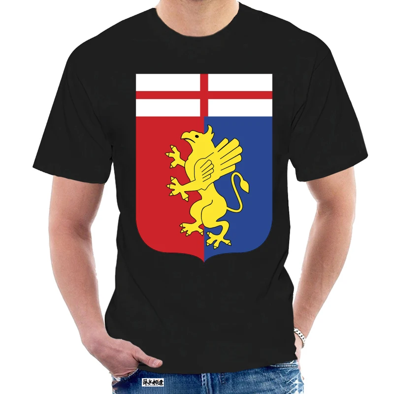 Футболка MEME GENOA FORZA ROSSOBLU логотип ANNI 80 кальцио Винтаж 1 @ 049234 | Женская одежда