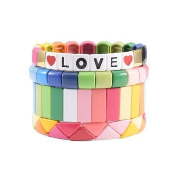 LOVE Hematite Rainbow Beads Bracelet Set Wrist Cuff Lawyer Jewelry Handmade Stackable Honeycomb Bracelet for Sister Woman Gift
LOVE Hematite Rainbow Beads Bracelet Set Wrist Cuff Lawyer Jewelry Handmade Stackable Honeycomb Bracelet for Sister Woman Gift