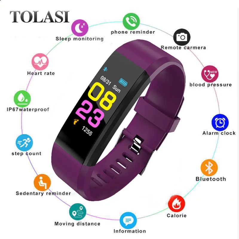 ID115 Pedometer Smart Watch Time Date Display Wrist Watch Step Counter Montre Bluetooth Connection Clock pk Fitbits Reloj Men
ID115 Pedometer Smart Watch Time Date Display Wrist Watch Step Counter Montre Bluetooth Connection Clock pk Fitbits Reloj Men