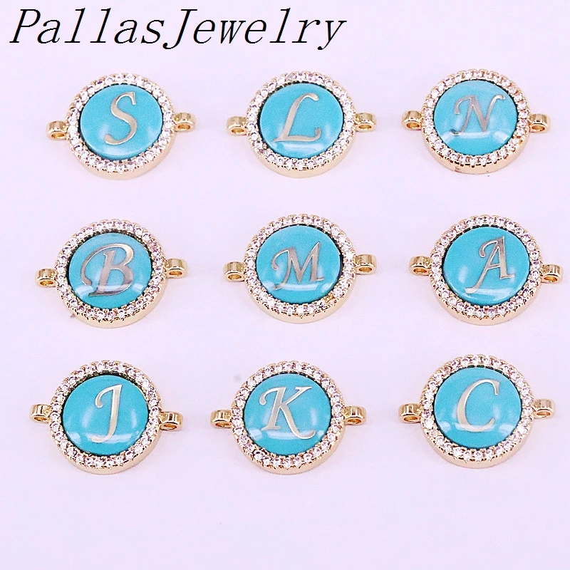 20Pcs Gold /Silver Initials Letter Connector Bead,Stone Cz Zirconia Micro Pave 26 Letter Round Connectors For Bracelet Making
20Pcs Gold /Silver Initials Letter Connector Bead,Stone Cz Zirconia Micro Pave 26 Letter Round Connectors For Bracelet Making
