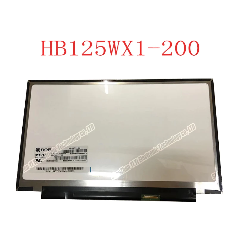 

12.5'' LCD Matrix HB125WX1-200 M125NWN1 LP125WH2-SPT1 B125XTN01.0 For Lenovo X240 K2450 K20 Laptop Lcd Screen 1366*768 30PIN