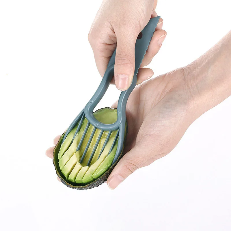 3 in 1 Avocado Slicer Peeler Cutter Multifunction Fruit Vegetable Knife PP Plastic Reusable Kitchen Tools
3 in 1 Avocado Slicer Peeler Cutter Multifunction Fruit Vegetable Knife PP Plastic Reusable Kitchen Tools