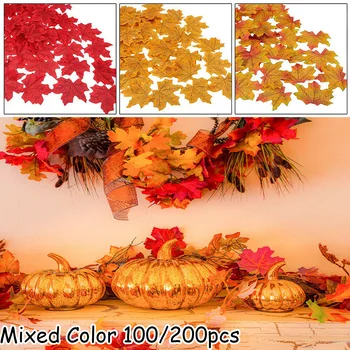 100/200Pcs Autumn Maple Leaf Fall Fake Silk Leaves Craft Wedding Party Decor Photography Props For Craft Activities
100/200Pcs Autumn Maple Leaf Fall Fake Silk Leaves Craft Wedding Party Decor Photography Props For Craft Activities