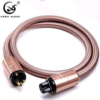 Hi-End Hifi amplifier OFC Pure Copper Plated Gold Aluminium alloy Shell Japan Accuphase AC US EU IEC plug power Cable Cord Wire
Hi-End Hifi amplifier OFC Pure Copper Plated Gold Aluminium alloy Shell Japan Accuphase AC US EU IEC plug power Cable Cord Wire