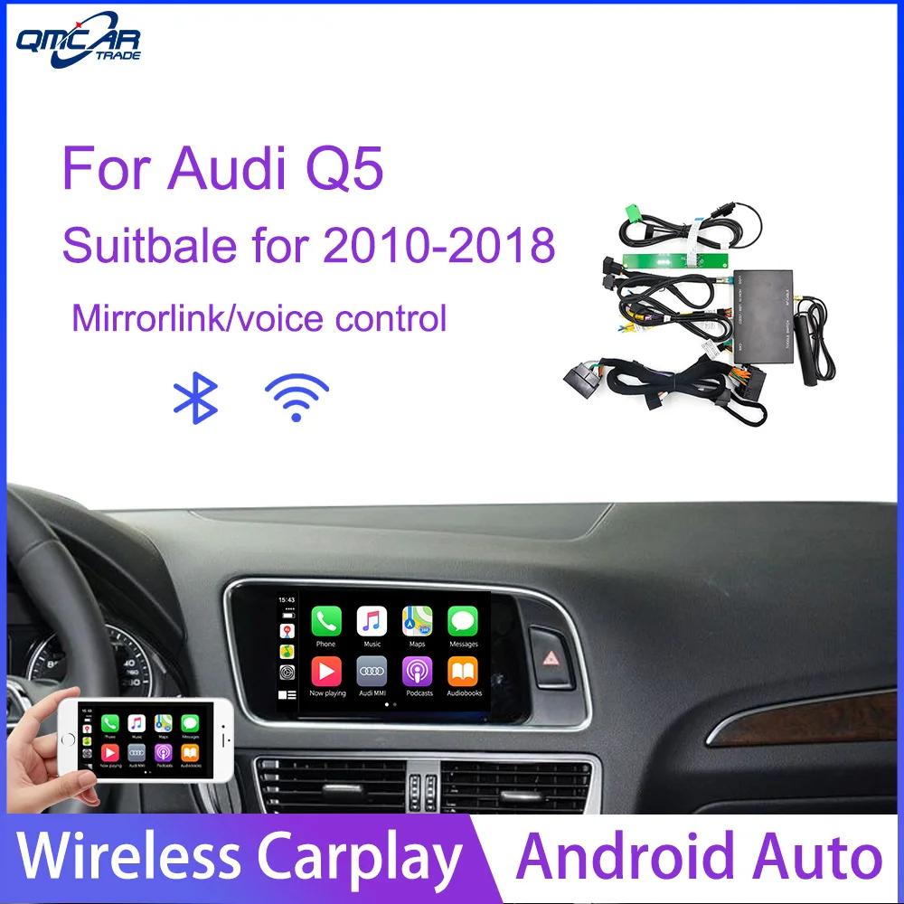 QMCAR Wireless Apple CarPlay for Audi Q5 2010-2018 With 3G+MMI Android Auto /Carplay Multimedia player Airplay HDMI Display
QMCAR Wireless Apple CarPlay for Audi Q5 2010-2018 With 3G+MMI Android Auto /Carplay Multimedia player Airplay HDMI Display