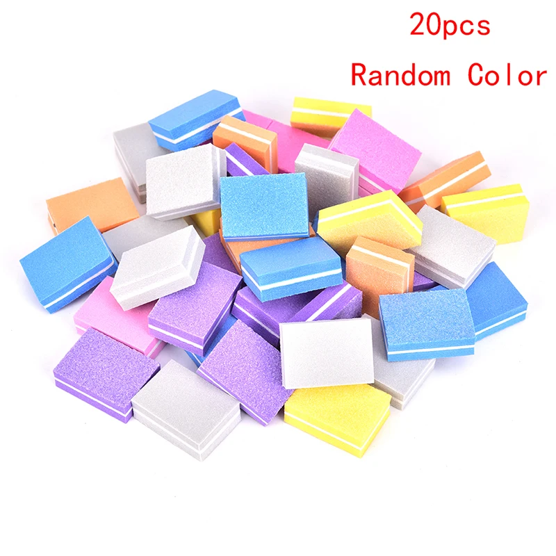 20pcs Double Sided Pedicure Manicure Small File Mini Nail Sponge Nail File Buffer Block Buffing Sanding Professional Nail Tools
20pcs Double Sided Pedicure Manicure Small File Mini Nail Sponge Nail File Buffer Block Buffing Sanding Professional Nail Tools