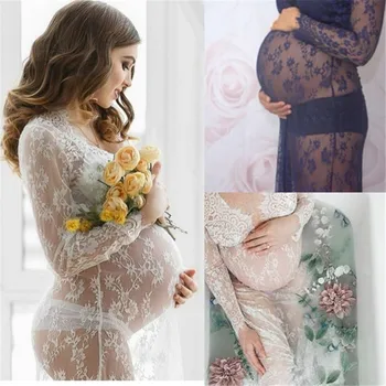 Maternity Dresses For Photo Shoot Women Pregnancy Lace Dress Photography Props Sexy Long Sleeve Maxi Maternity Gown Vestidos
Maternity Dresses For Photo Shoot Women Pregnancy Lace Dress Photography Props Sexy Long Sleeve Maxi Maternity Gown Vestidos