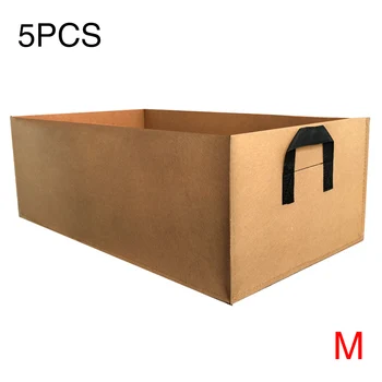 5pcs Nursery Garden Tool Balcony Rectangle Grow Bag Potatoes With Handles Planting Container Seedling Breathable Felt Reusable
5pcs Nursery Garden Tool Balcony Rectangle Grow Bag Potatoes With Handles Planting Container Seedling Breathable Felt Reusable