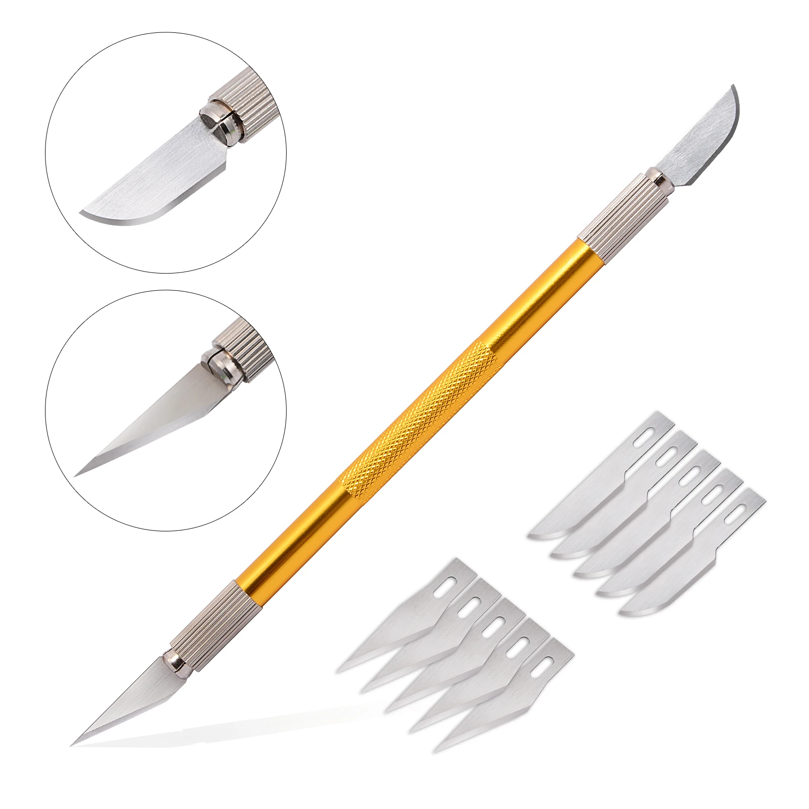FOSHIO 2 in 1 Car Wrap Film Sticker Vinyl Cutter Art Craft Knife Handle Scalpel with Blades Carbon Fiber Paper Cutting Knife
FOSHIO 2 in 1 Car Wrap Film Sticker Vinyl Cutter Art Craft Knife Handle Scalpel with Blades Carbon Fiber Paper Cutting Knife