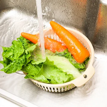 Thin Drain Double-layer Multi-function Storage Basket Plastic Kitchen Hollow Vegetable Washing Basket Set To Wash Fruit Dishes
Thin Drain Double-layer Multi-function Storage Basket Plastic Kitchen Hollow Vegetable Washing Basket Set To Wash Fruit Dishes