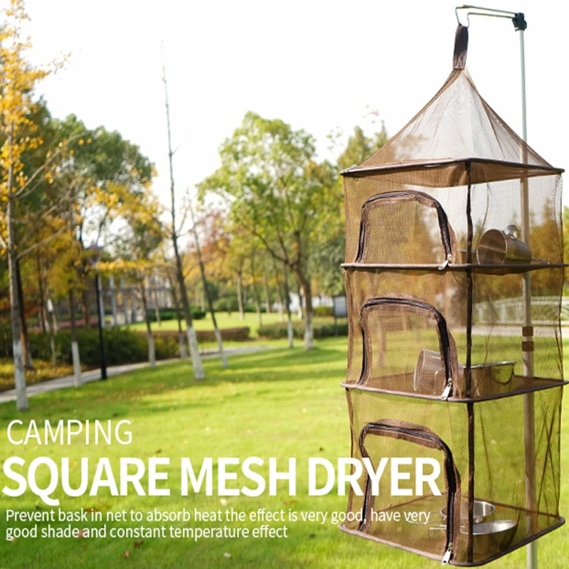 Outer folding drying net multifunctional camping storage storage hanging basket fishing drying fish drying drying drying rack
Outer folding drying net multifunctional camping storage storage hanging basket fishing drying fish drying drying drying rack