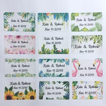 100 Pieces 3cm x 5cm Custom Rectangle Wedding Sticker Adhesive Rectangular Lables Personalized Name And Date Gift Seals
100 Pieces 3cm x 5cm Custom Rectangle Wedding Sticker Adhesive Rectangular Lables Personalized Name And Date Gift Seals