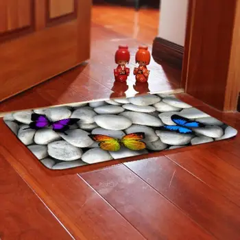 Carpet 3D Cobblestone Stone Colorful Butterfly Pattern Kitchen Doormats Non-slip Absorent Water Floor Mats Bathroom Area
Carpet 3D Cobblestone Stone Colorful Butterfly Pattern Kitchen Doormats Non-slip Absorent Water Floor Mats Bathroom Area
