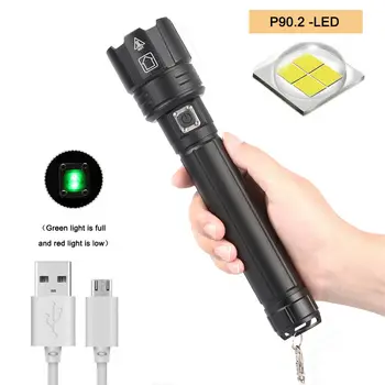 Ultra Powerful XHP90.2 XHP70.2 LED Tactical Flashlight Zoom In out Hunting Spotlight Floodlight 26650 Rechargeable Torch Light
Ultra Powerful XHP90.2 XHP70.2 LED Tactical Flashlight Zoom In out Hunting Spotlight Floodlight 26650 Rechargeable Torch Light